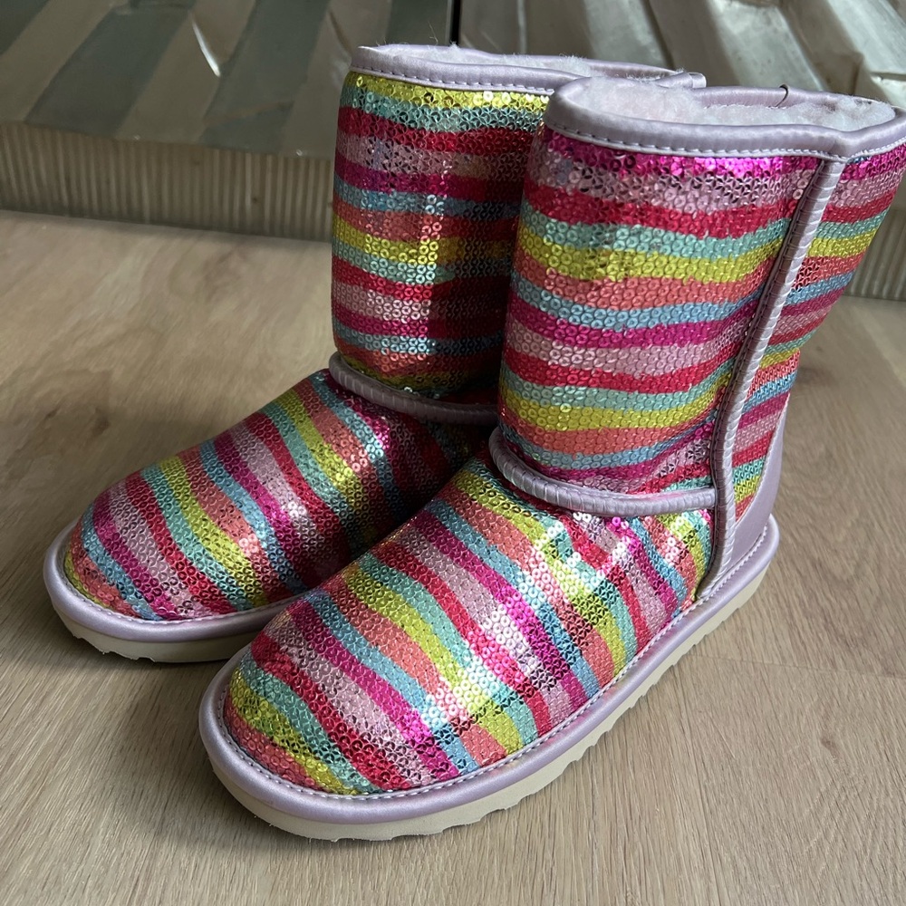 Girls Sequin Ugg Boots